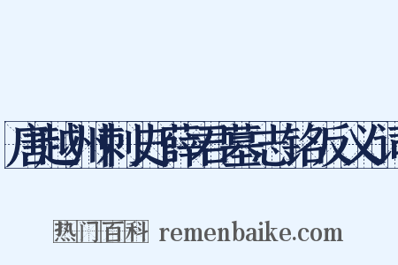 唐越州刺史薛君墓志铭反义词是什么意思的图片